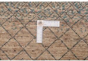 Tappeto Cromopura Geometrico Blu Petrolio Beige Corsia 78x216 Cm