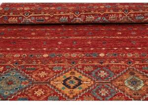 Tappeto Istintia Geometrico Rosso Mattone Blu Petrolio 99x145 Cm