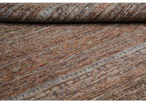 Tappeto Cromopura Geometrico Marrone Ruggine Grigio Ardesia 201x306 Cm