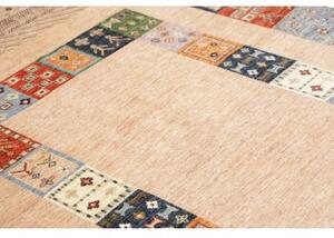 Tappeto Gabbeh Nova Patchwork Beige Multicolore 168x254 Cm