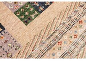 Tappeto Gabbeh Nova Patchwork Beige Multicolore 168x254 Cm