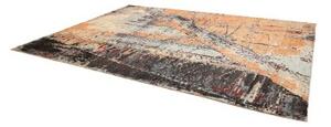 Tappeto Berbero Astratto Arancione Grigio Scuro 278x384 Cm