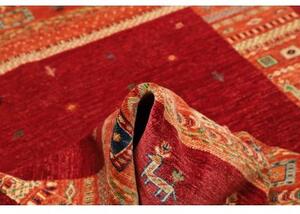Tappeto Gabbeh Nova Geometrico Rosso Arancione 172x236 Cm