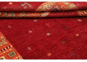 Tappeto Gabbeh Nova Geometrico Rosso Arancione 172x236 Cm