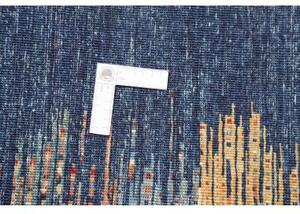 Tappeto Gabbeh Nova Geometrico Blu Arancione 170x235 Cm