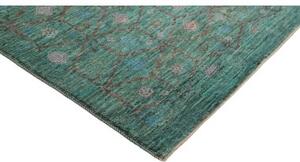 Tappeto Cromopura Geometrico Verde Petrolio Grigio 248x312 Cm