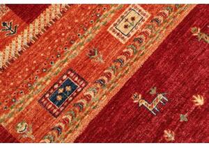 Tappeto Gabbeh Nova Geometrico Rosso Arancione 172x236 Cm