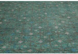 Tappeto Cromopura Geometrico Verde Petrolio Grigio 248x312 Cm