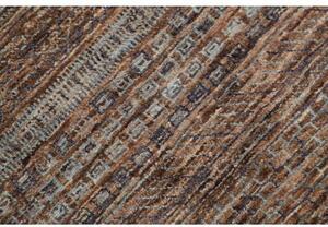 Tappeto Cromopura Geometrico Marrone Ruggine Grigio Ardesia 201x306 Cm