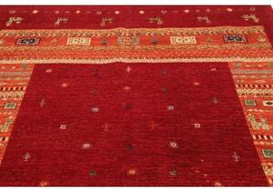 Tappeto Gabbeh Nova Geometrico Rosso Arancione 172x236 Cm