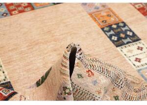 Tappeto Gabbeh Nova Patchwork Beige Multicolore 168x254 Cm