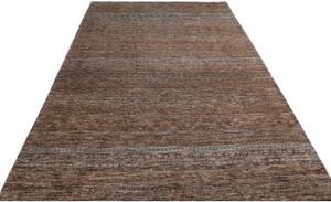 Tappeto Cromopura Geometrico Marrone Ruggine Grigio Ardesia 201x306 Cm