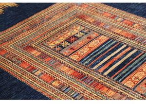 Tappeto Gabbeh Nova Geometrico Blu Arancione 170x235 Cm