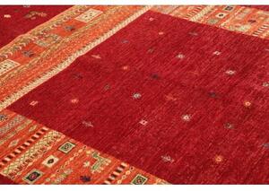 Tappeto Gabbeh Nova Geometrico Rosso Arancione 172x236 Cm