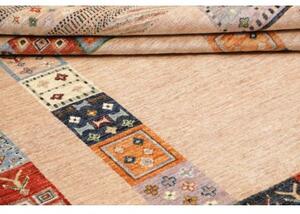 Tappeto Gabbeh Nova Patchwork Beige Multicolore 168x254 Cm