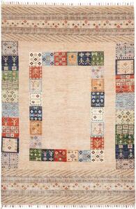 Tappeto Gabbeh Nova Patchwork Beige Multicolore 168x254 Cm
