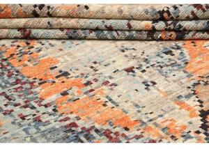 Tappeto Berbero Astratto Arancione Grigio Scuro 278x384 Cm