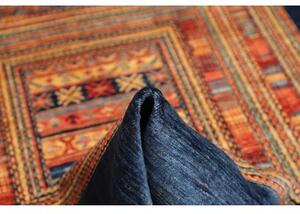 Tappeto Gabbeh Nova Geometrico Blu Arancione 170x235 Cm