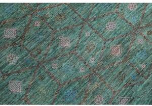 Tappeto Cromopura Geometrico Verde Petrolio Grigio 248x312 Cm