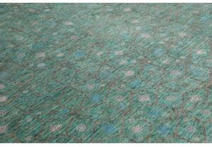 Tappeto Cromopura Geometrico Verde Petrolio Grigio 248x312 Cm