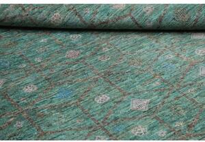 Tappeto Cromopura Geometrico Verde Petrolio Grigio 248x312 Cm