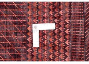 Tappeto Cromopura Geometrico Bordeaux Rosso Mattone 201x298 Cm