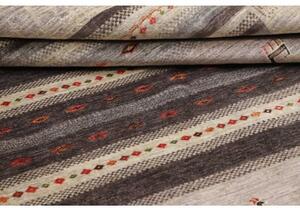 Tappeto Gabbeh Nova Geometrico Grigio Beige 171x249 Cm