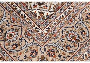 Tappeto Kashan Medaglione Floreale Avorio Beige 247x372 Cm