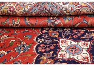 Tappeto Sarough Medaglione Floreale Rosso Blu 250x340 Cm