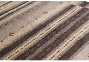 Tappeto Gabbeh Nova Geometrico Grigio Beige 171x249 Cm
