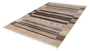 Tappeto Gabbeh Nova Geometrico Grigio Beige 171x249 Cm