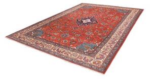 Tappeto Sarough Medaglione Floreale Rosso Blu 250x340 Cm