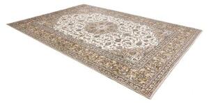 Tappeto Kashan Medaglione Floreale Avorio Beige 247x352 Cm