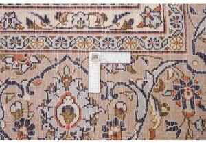 Tappeto Kashan Medaglione Floreale Avorio Beige 247x372 Cm