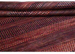 Tappeto Cromopura Geometrico Bordeaux Rosso Mattone 201x298 Cm