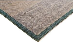 Tappeto Cromopura Geometrico Blu Petrolio Grigio 206x300 Cm