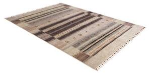 Tappeto Gabbeh Nova Geometrico Grigio Beige 171x249 Cm