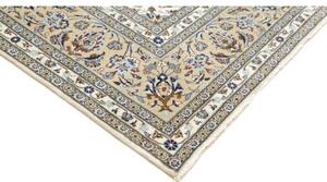 Tappeto Kashan Medaglione Floreale Avorio Beige 247x356 Cm