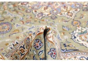 Tappeto Nadjafabad Medaglione Floreale Verde Salvia Blu Notte 318x430 Cm
