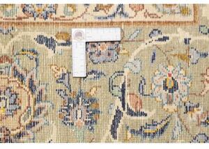 Tappeto Nadjafabad Medaglione Floreale Verde Salvia Blu Notte 318x430 Cm
