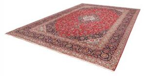 Tappeto Ardakan Medaglione Floreale Rosso Blu Scuro 300x403 Cm