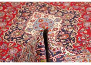 Tappeto Ardakan Medaglione Floreale Rosso Blu Scuro 300x403 Cm
