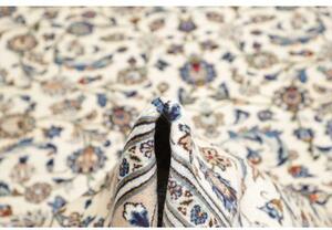 Tappeto Kashan Floreale Avorio Blu 200x285 Cm