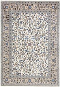 Tappeto Kashan Floreale Avorio Blu 200x285 Cm