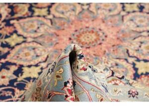 Tappeto Nadjafabad Medaglione Floreale Blu Scuro Azzurro 310x423 Cm