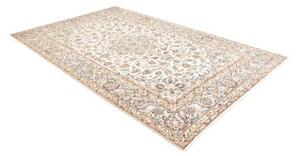 Tappeto Kashan Medaglione Floreale Avorio Blu 197x302 Cm