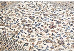 Tappeto Kashan Floreale Avorio Blu 200x285 Cm