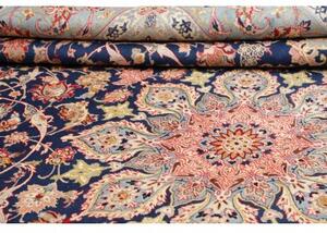 Tappeto Nadjafabad Medaglione Floreale Blu Scuro Azzurro 310x423 Cm