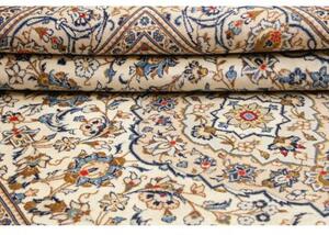 Tappeto Kashan Medaglione Floreale Avorio Blu 200x296 Cm