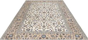Tappeto Kashan Floreale Avorio Blu 200x285 Cm